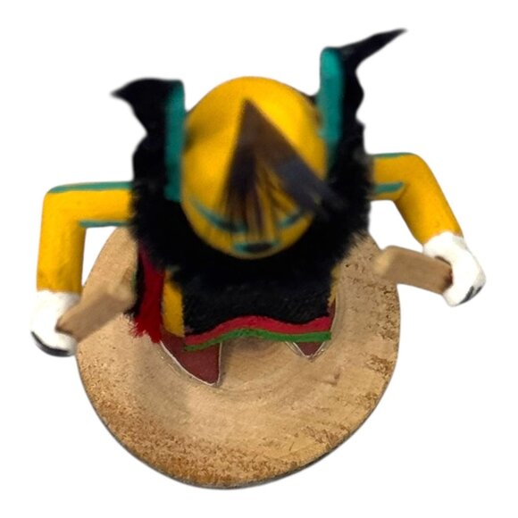 Authentic Hopi Throwing Stick Man Kachina Doll Handcrafted Native Art Signed AL - Picture 7 of 7